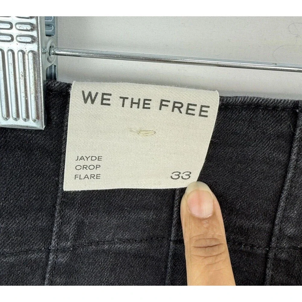 Free People We The Free Jayde Crop Flare Jeans Size 33 New